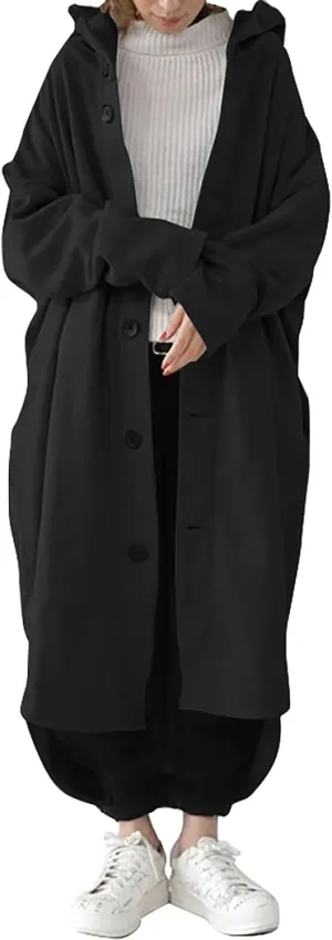 SHAOBGE Light Jackets for Women plus Women'S Fashion Casual Loose Solid Color Hooded Long Pocket Long Sleeve Tall Women's