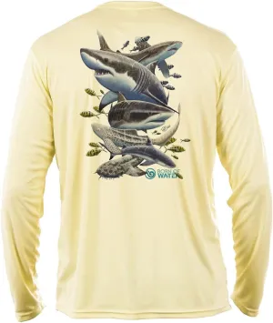 Shark Scuba Diving Shirt: UV UPF  50 Long Sleeve: Misunderstood Beauty