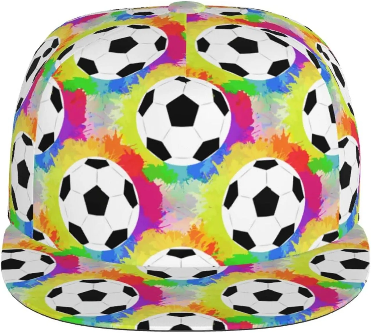 Soccer Baseball Cap Sport Adjustable Cap Flat Brim Summer Fashion Hat Men Cap for Women Men