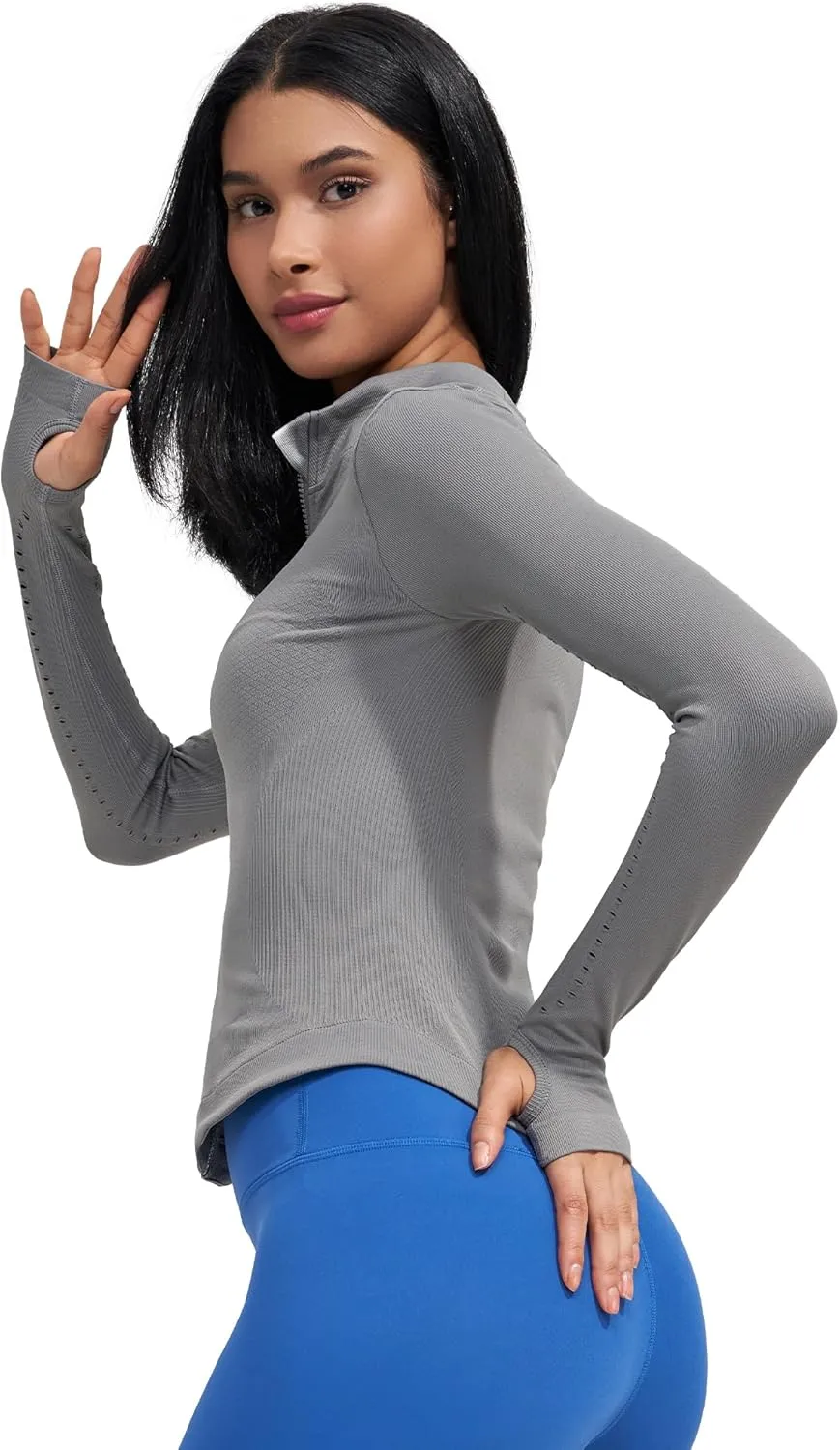 sphinx cat Womens Athletic Long Sleeve Full Zip Running Track Jacket Workout Yoga Sportwear with Thumb Holes Slim Fit