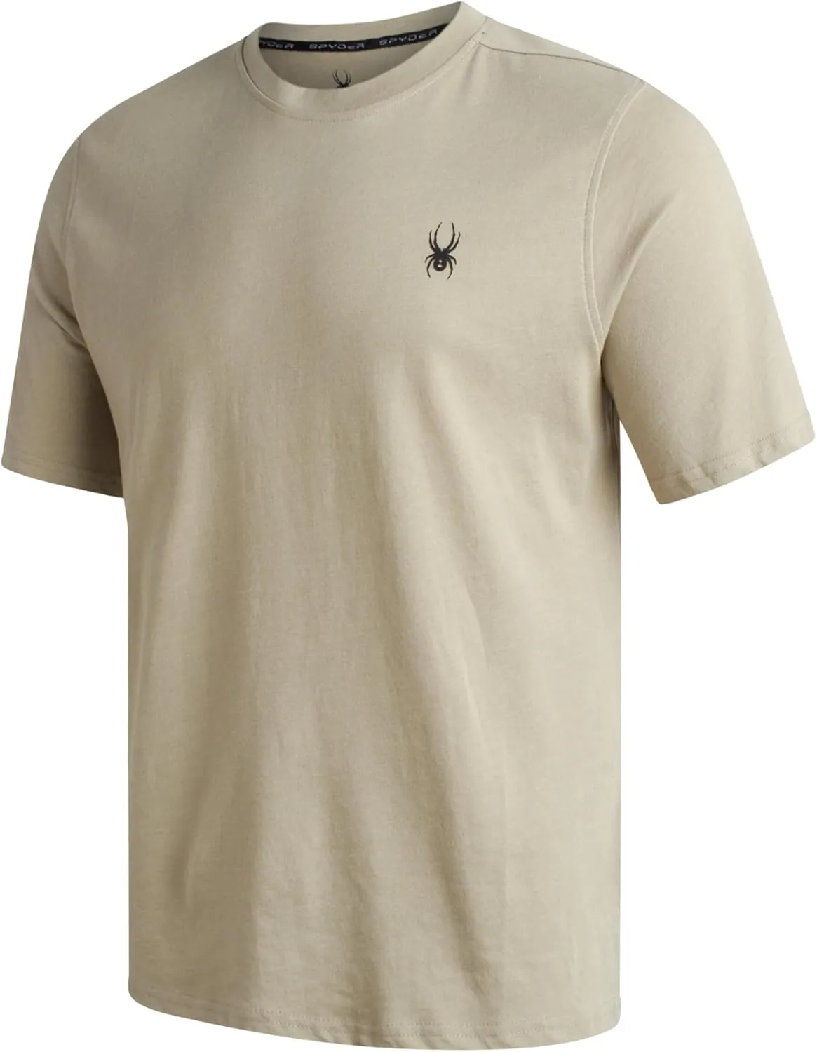 Spyder Mens T-Shirts - Soft Cotton Blend Jersey Crewneck Short Sleeve Shirts for Men, Casual Shirts for Workout & Daily Wear