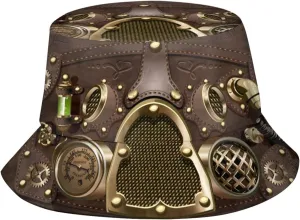 Steampunk 1 Bucket Hat for Women Men Summer Outdoor Foldable Wide Brim Fisherman Hat Halloween Fishing Sun Hat