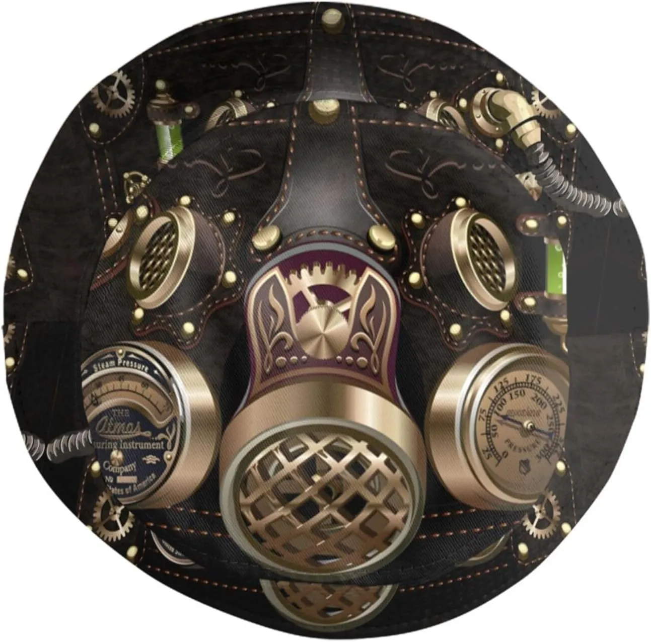 Steampunk 1 Bucket Hat for Women Men Summer Outdoor Foldable Wide Brim Fisherman Hat Halloween Fishing Sun Hat