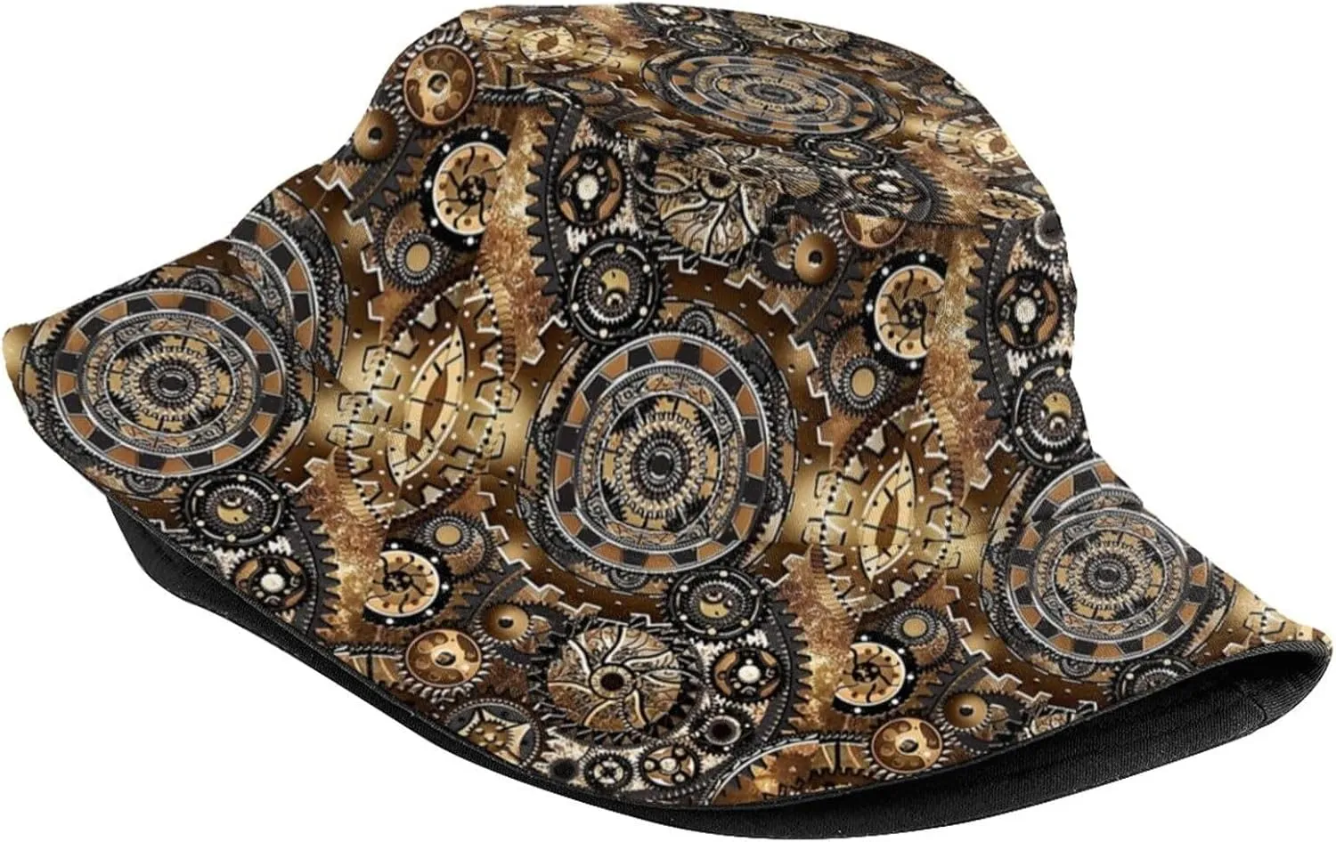 Steampunk 1 Bucket Hat for Women Men Summer Outdoor Foldable Wide Brim Fisherman Hat Halloween Fishing Sun Hat