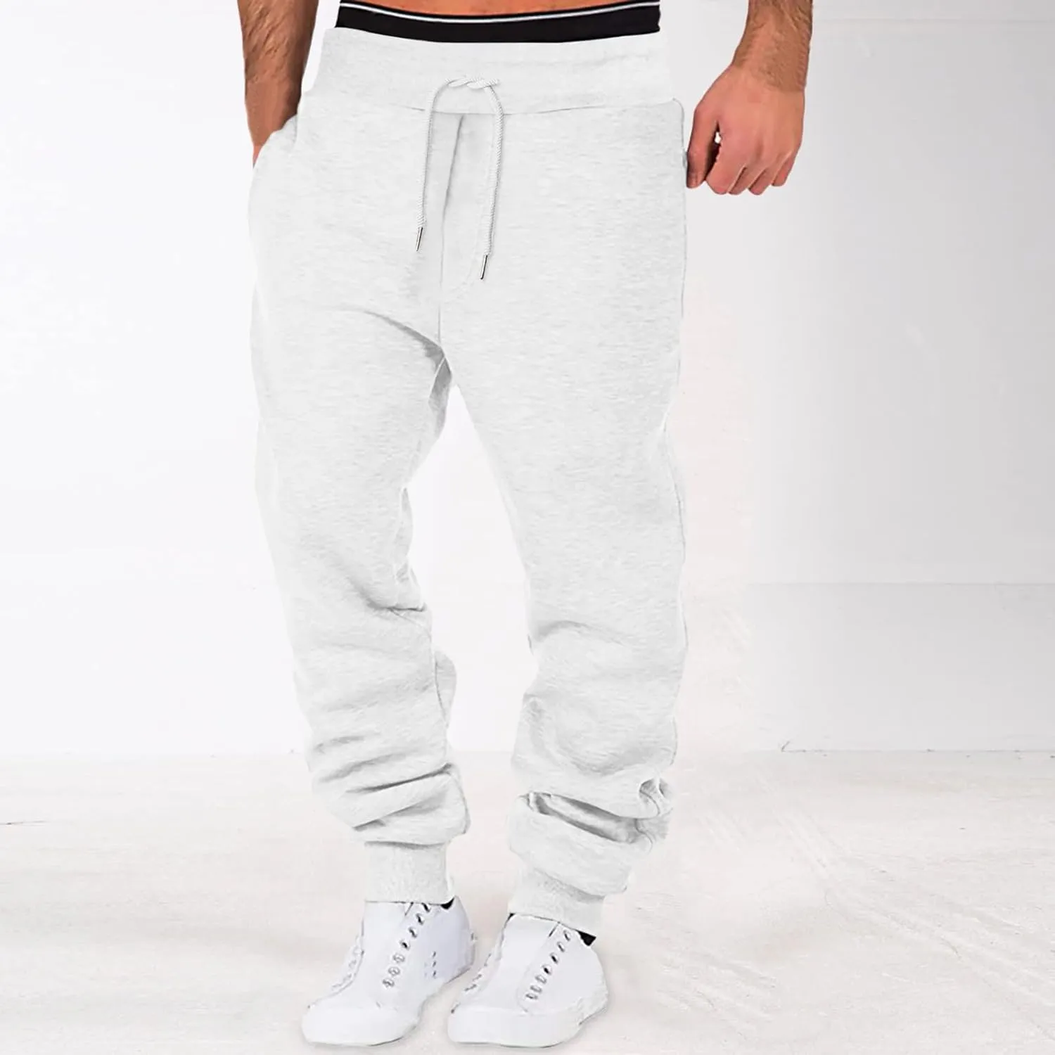 Sweatpants for Men Summer Pants Trousers Casual Overalls Straight Men's Multi Pocket Men's Pants Athletic Loose