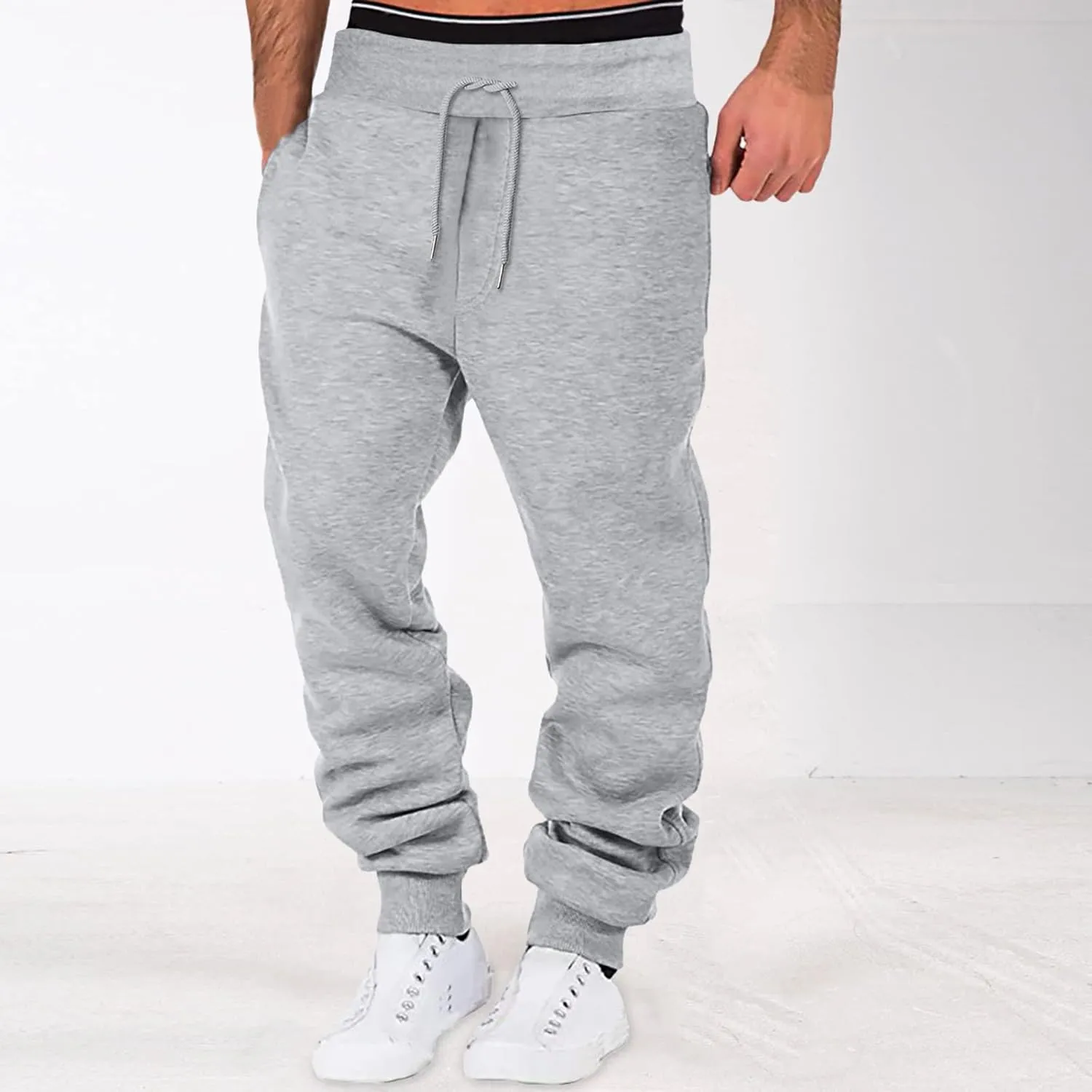 Sweatpants for Men Summer Pants Trousers Casual Overalls Straight Men's Multi Pocket Men's Pants Athletic Loose