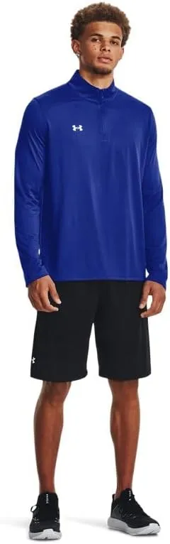 Under Armour Men's Team Tech 1/4 Zip Loose Royal Blue Long Sleeve Shirt