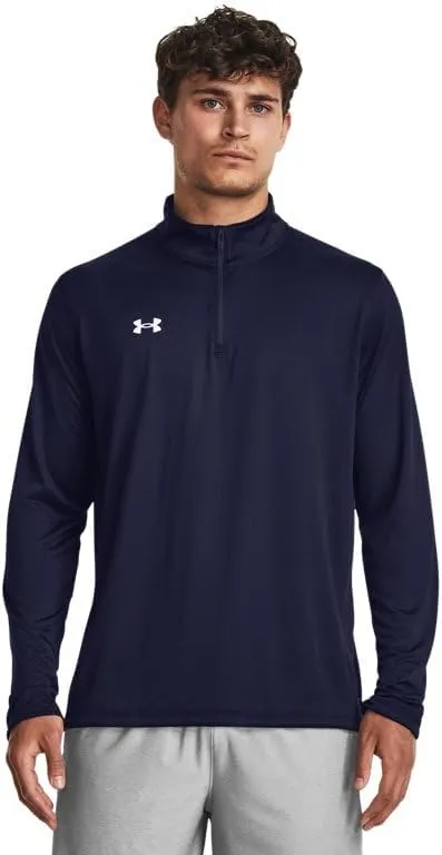 Under Armour Men's Team Tech 1/4 Zip Loose Royal Blue Long Sleeve Shirt
