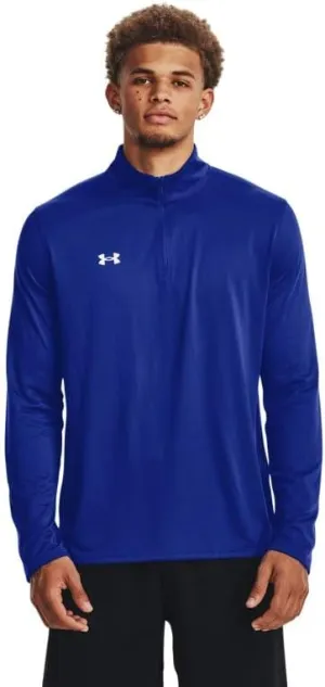 Under Armour Men's Team Tech 1/4 Zip Loose Royal Blue Long Sleeve Shirt