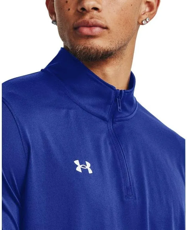 Under Armour Men's Team Tech 1/4 Zip Loose Royal Blue Long Sleeve Shirt