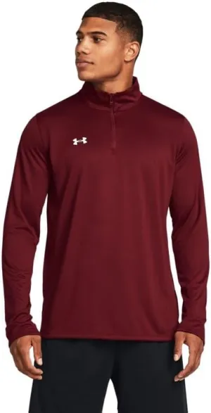 Under Armour Men's Team Tech 1/4 Zip Loose Royal Blue Long Sleeve Shirt