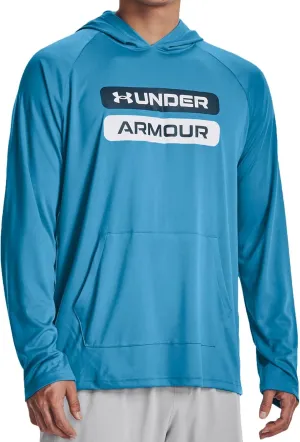 Under Armour Men's Velocity Wordmark Long Sleeve Hoodie