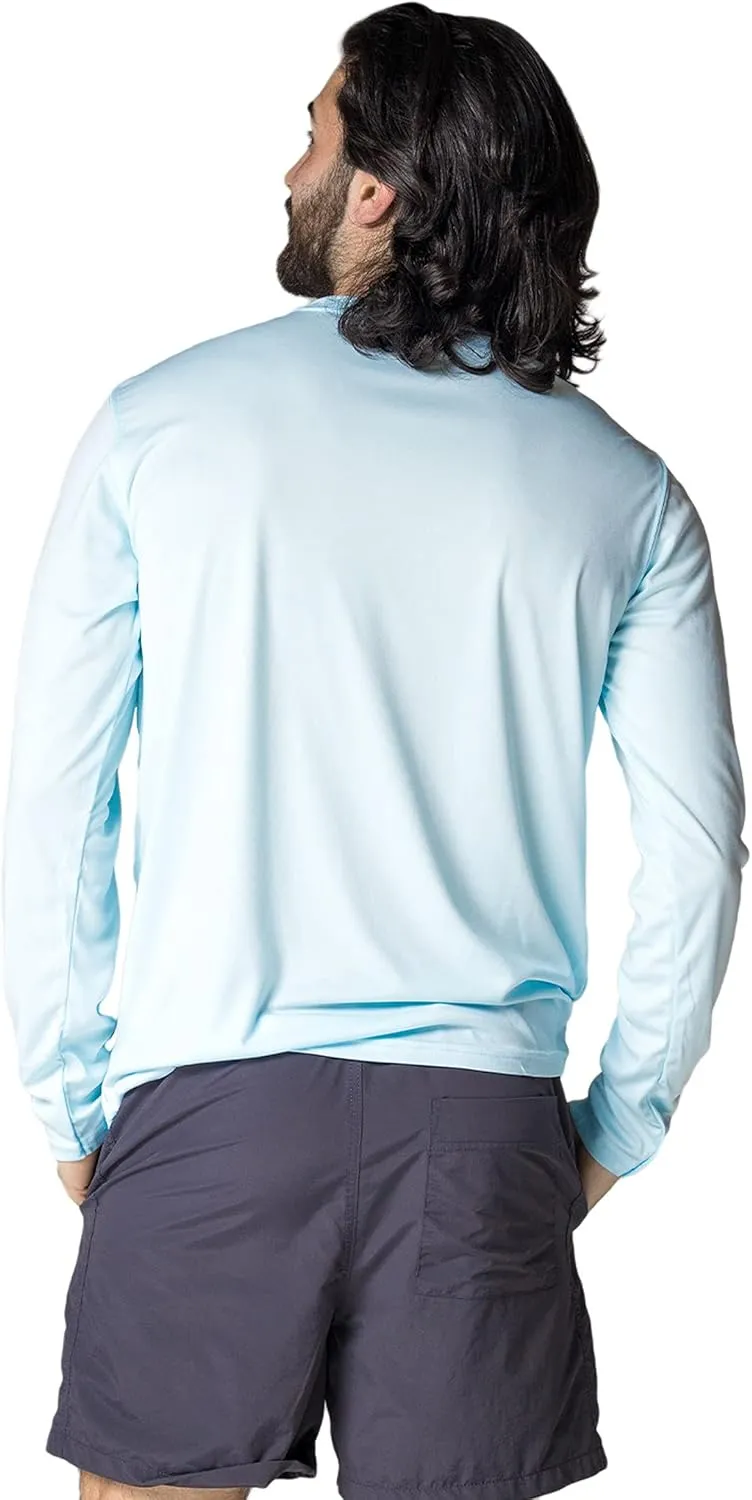 Vapor Apparel Men's Outdoor UPF 50  Long Sleeve T-Shirt, UV Sun Protection for Fishing, Running, Hiking, Swimming