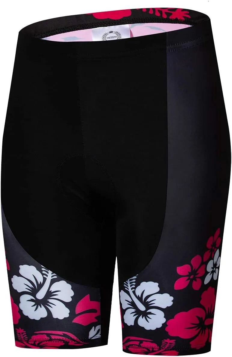 Weimostar Women's Short Sleeve Cycling Jersey Gel Padded Shorts Set MTB Sportswear Reflective