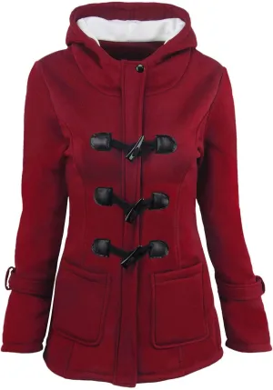 Women 2024 Winter Coat Plus Size Thicken Warm Wool Blend Windbreaker Jackets Fashion Fleece Lined Trench Coat Overcoats