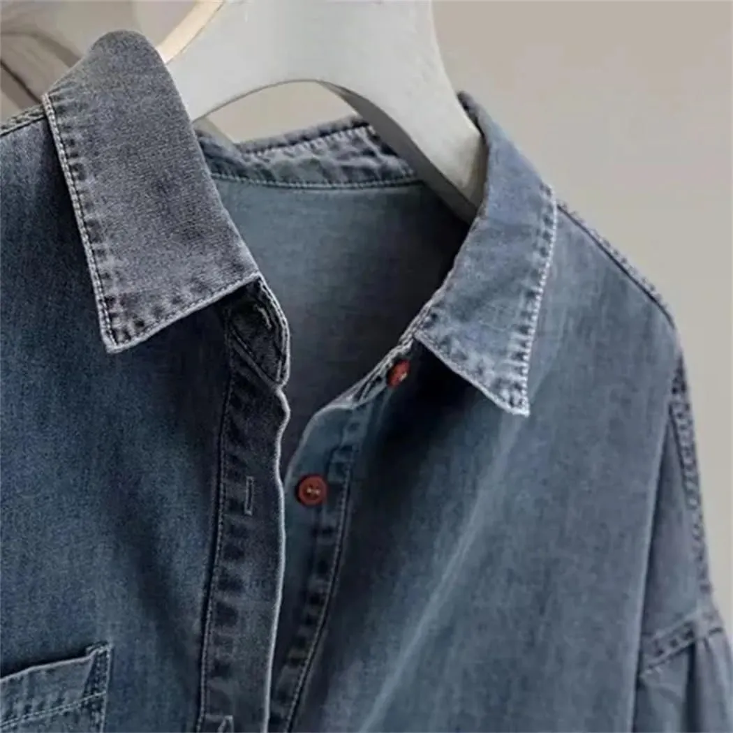 Women Summer Denim Jacket Fashion Short Sleeved Street Sportswear Cowboy Coat Ladies Tops
