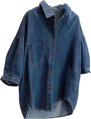 Women Summer Denim Jacket Fashion Short Sleeved Street Sportswear Cowboy Coat Ladies Tops