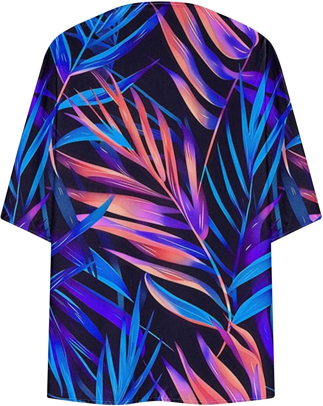 Women's Beach Bathing Suit Cover Up Floral Print Kimono Cardigan Summer Casual Loose Tops 2025 Comfy Vacation Clothes