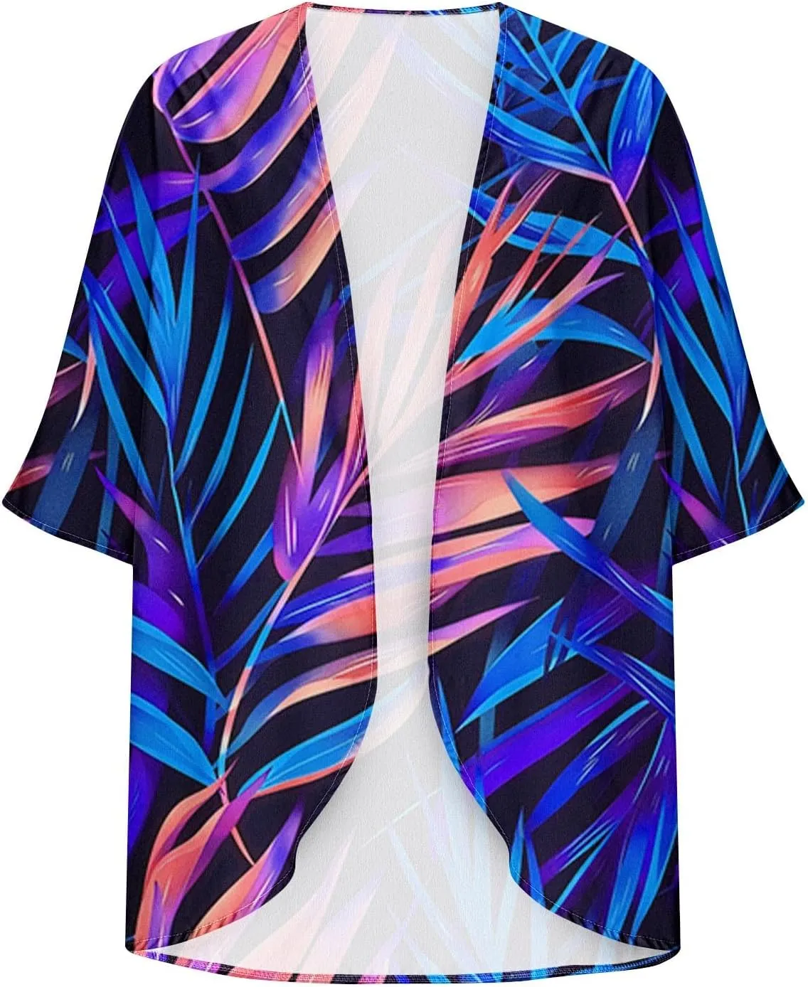 Women's Beach Bathing Suit Cover Up Floral Print Kimono Cardigan Summer Casual Loose Tops 2025 Comfy Vacation Clothes