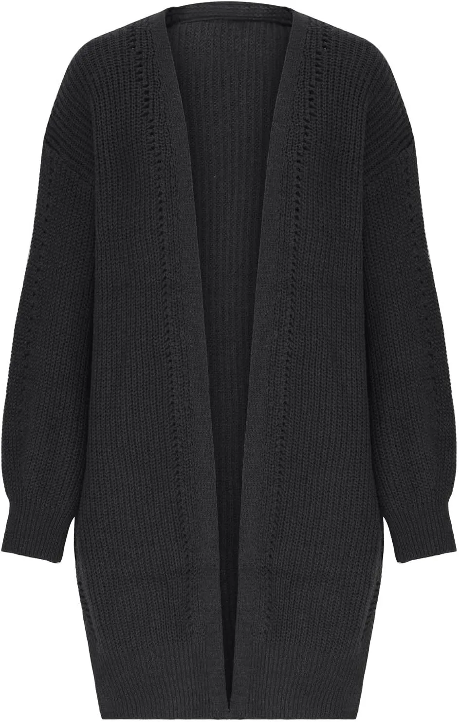 Womens Casual Cardigans Open Front Chunky Knit Cardigan Long Sleeve Oversized Sweaters Outwear Coat Ladies Clothes