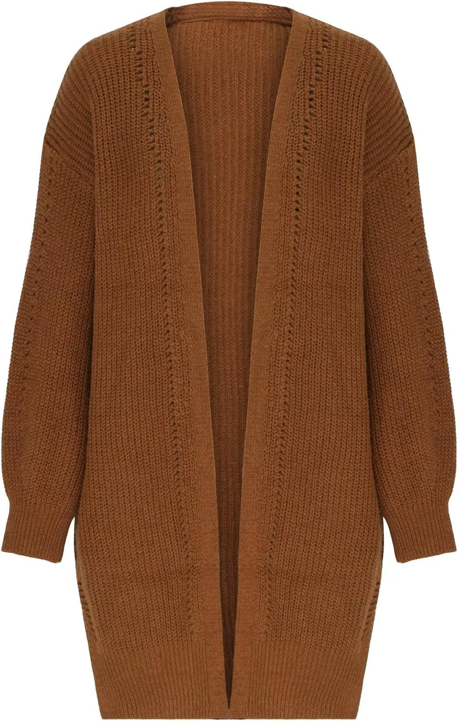 Womens Casual Cardigans Open Front Chunky Knit Cardigan Long Sleeve Oversized Sweaters Outwear Coat Ladies Clothes