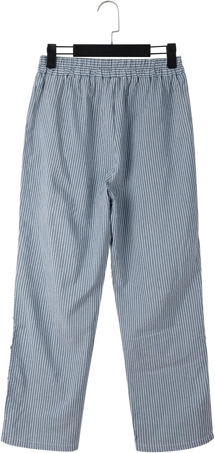 Women's Cotton Linen Pants High Waisted Wide Leg Pant Comfy Soft Trousers Casual Resort Wear