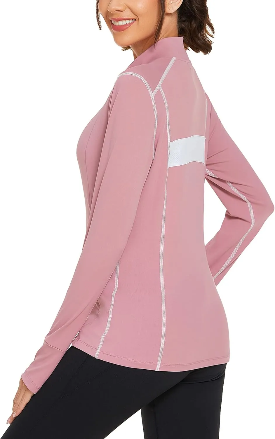 Women's Track Jacket Breathable Running Jacket Zip Up Sportswear Slim Fit Workout Tops