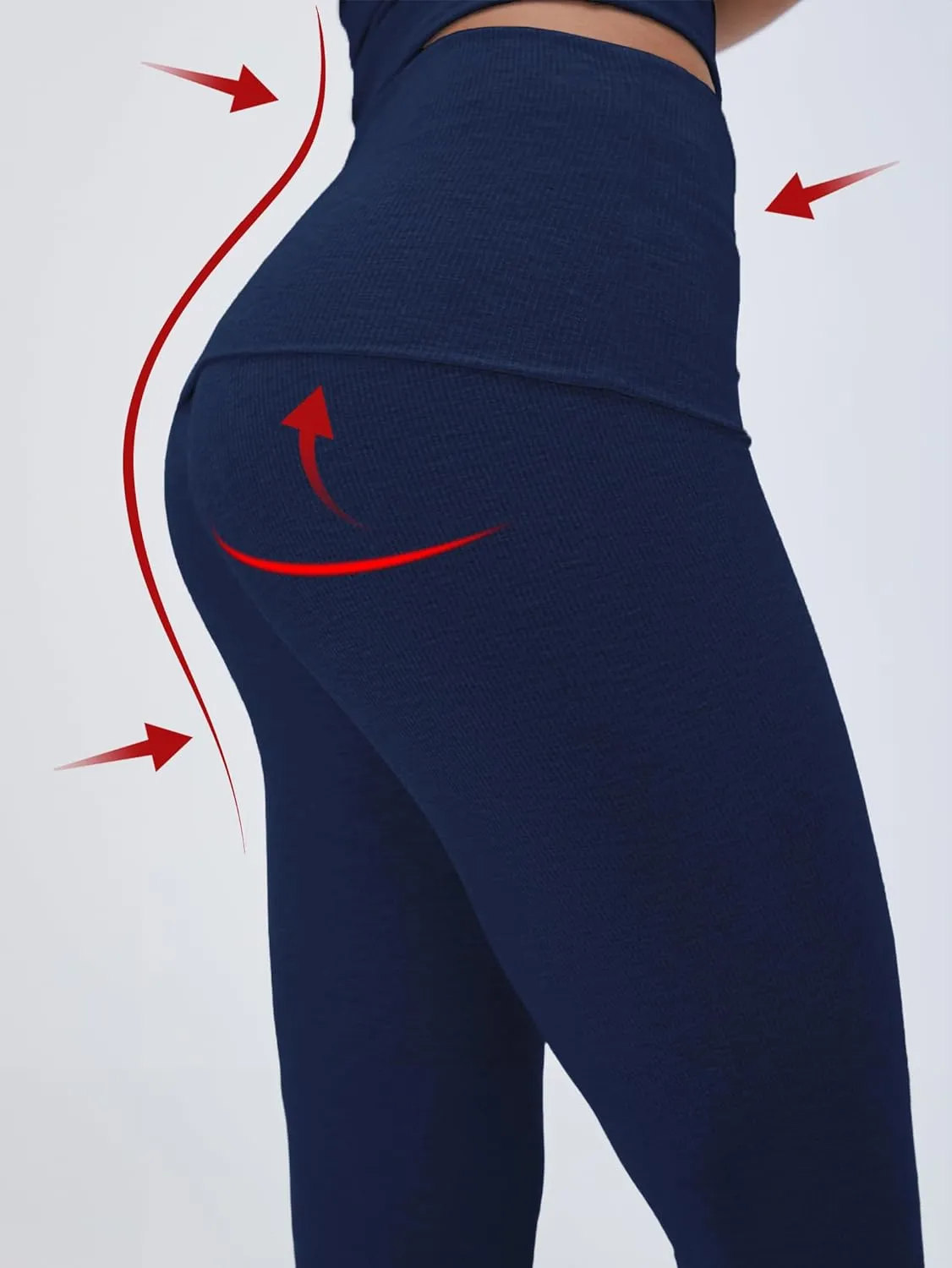 Workout 2 Piece Set Outfits for Women Fold-over Flare Pants Set Lounge Ribbed Knit Pajamas Set Leggings Sets