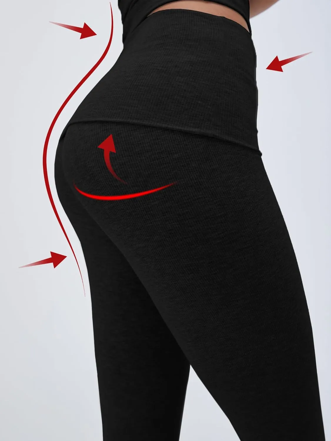 Workout 2 Piece Set Outfits for Women Fold-over Flare Pants Set Lounge Ribbed Knit Pajamas Set Leggings Sets
