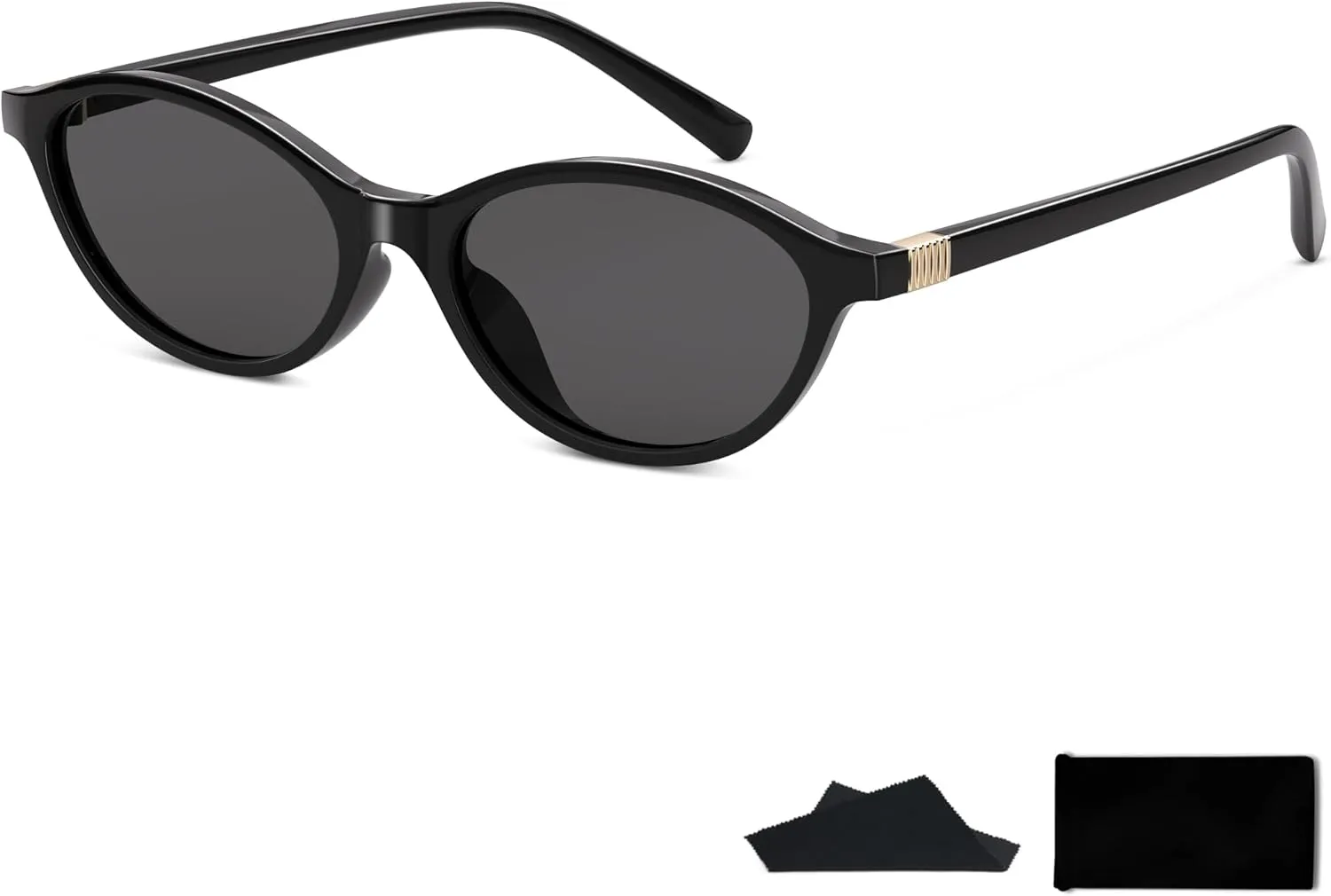 Y2K Cat Eye Sunglasses for Women Retro Oval Vintage 90s Trendy Rave Lightweight