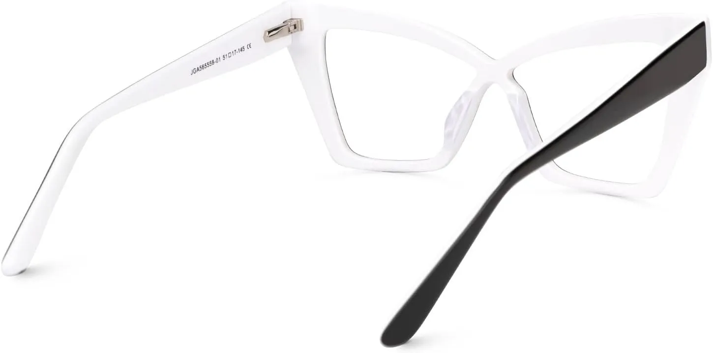 Zeelool Fashion Cat Eye Glasses Frame for Women with Non-prescription Clear Lens Midgett ZJGA565558