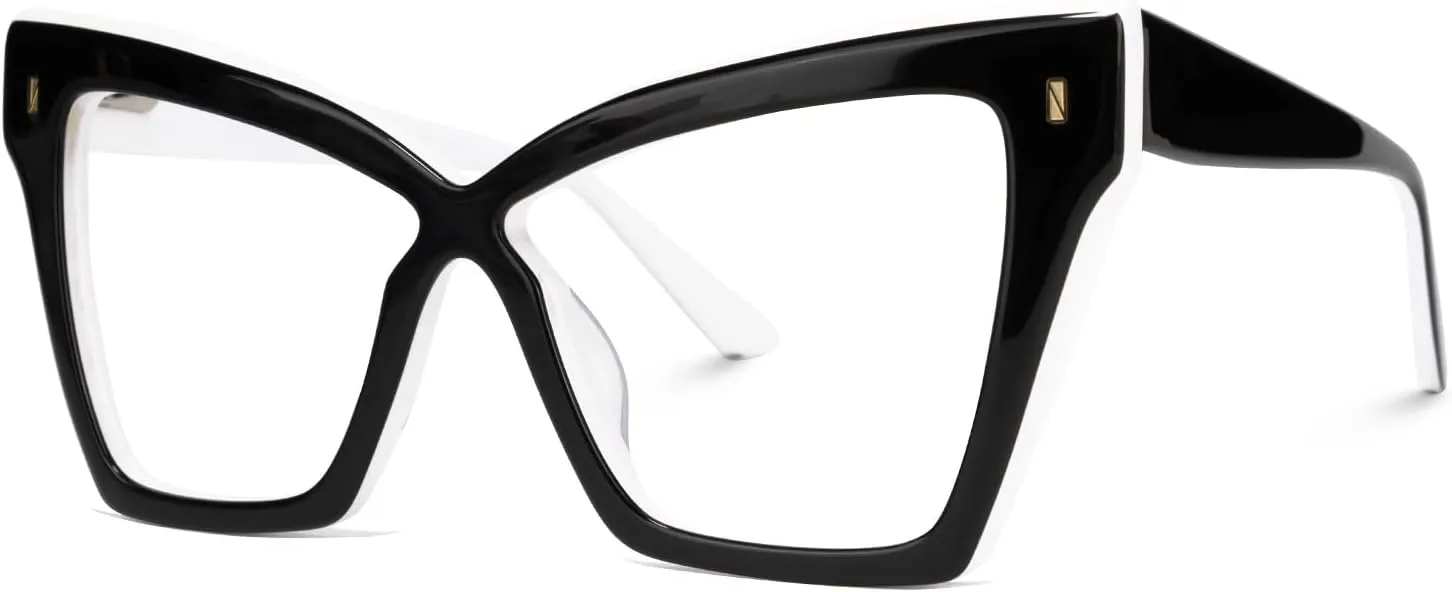 Zeelool Fashion Cat Eye Glasses Frame for Women with Non-prescription Clear Lens Midgett ZJGA565558