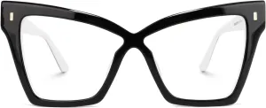 Zeelool Fashion Cat Eye Glasses Frame for Women with Non-prescription Clear Lens Midgett ZJGA565558