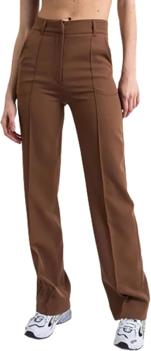ZYXTIM Women's High Waist Straight Pants Flat Front Smart Work Trousers Zipper Fly Business Casual Trouser Petite-Plus Size